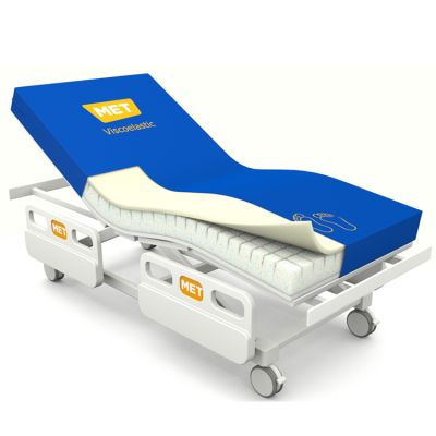 Матрас медицинский беспружинный с водонепроницаемым чехлом МЕТ 3D VISCO NEW