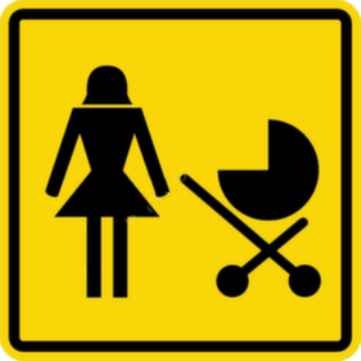 Наклейка «Доступность для матерей с детскими колясками» арт. ИА4464