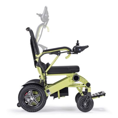 Мощное малогабаритное кресло-коляска с электроприводом, рама-алюминий MET Compact 35