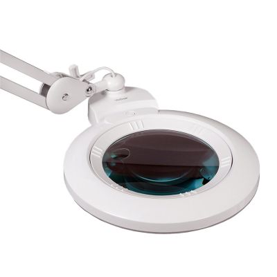 Лупа-лампа на струбцине Veber LED Bi-color, со сменными линзами и подсветкой (8608D)