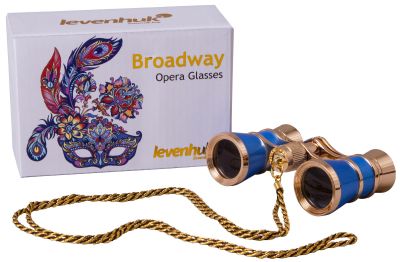 Театральный бинокль с цепочкой Levenhuk (Левенгук) Broadway 325C Blue Wave