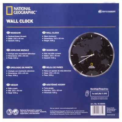 Часы настенные Bresser (Брессер) National Geographic 30 см